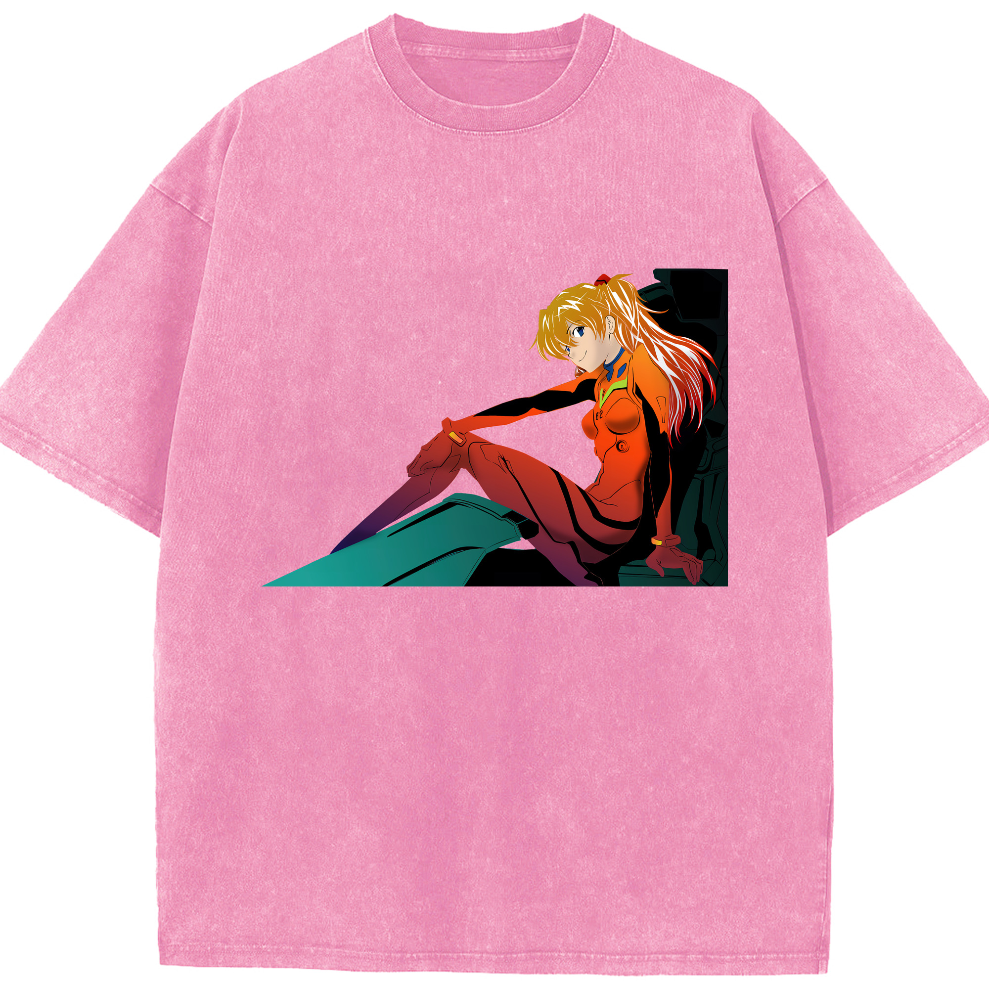（画像用） EVA 新世紀エヴァンゲリオン 綿100% ヴィンテージ風 半袖Tシャツ（フロントプリント）